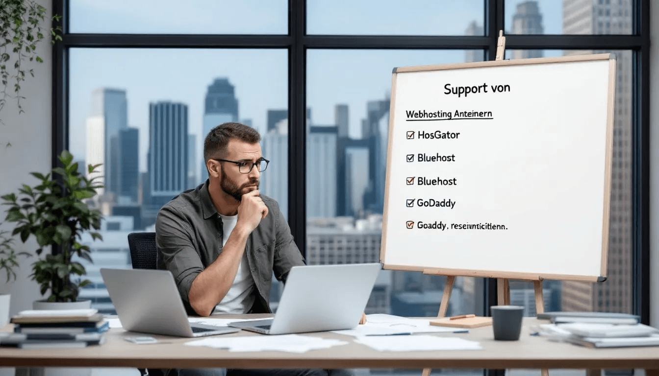 In der Abbildung sind verschiedene Webhosting Anbieter dargestellt, darunter Strato und Ionos, die ihre Produkte und Dienstleistungen für Unternehmen und Online Shops präsentieren. Der Fokus liegt auf den angebotenen Online-Marketing-Tools, Cloud Speicherlösungen wie HiDrive und den Vorteilen wie der 30-Tage-Geld-zurück-Garantie.