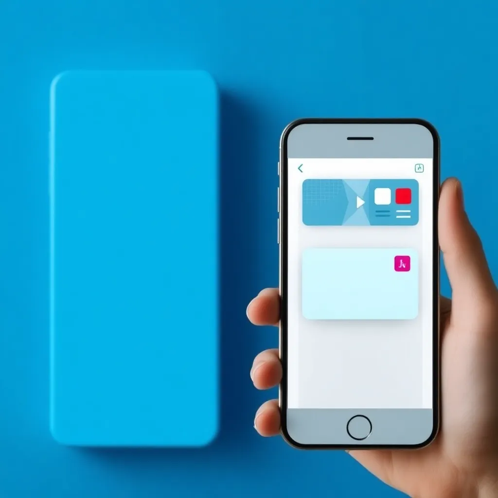 Smartphone mit digitalen Ausweisen in moderner Wallet-App auf dem Tisch