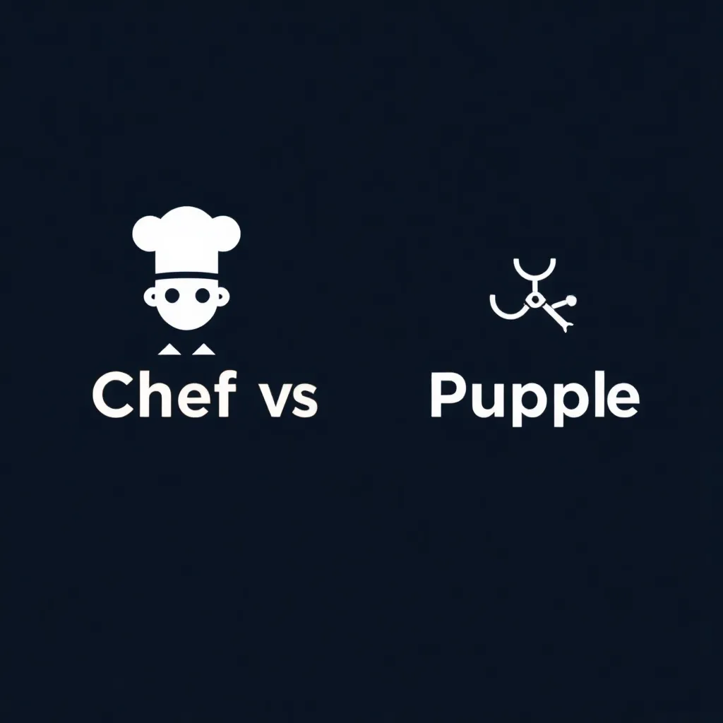 IT-Serverraum mit Automatisierungstools Puppet und Chef.